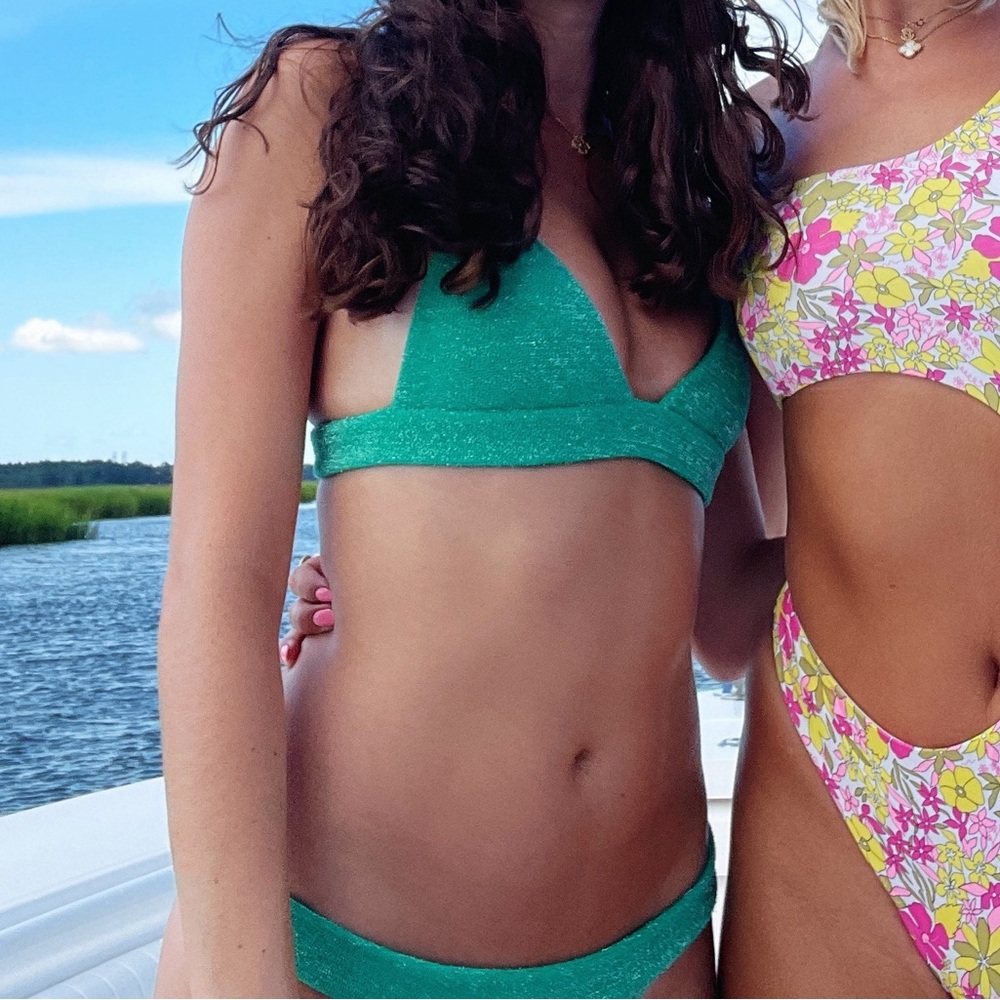 Frankie’s Bikinis Green Bikini Set - Picture 3 of 3